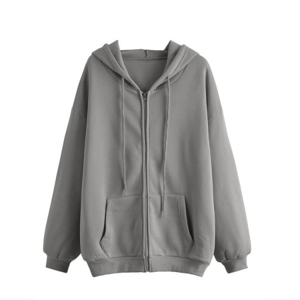 Buy cheap Over Sized Casual Bulk Hoodies for Women Drawstring Clothes Custom Logo Women′s Zip up Hoodies from wholesalers