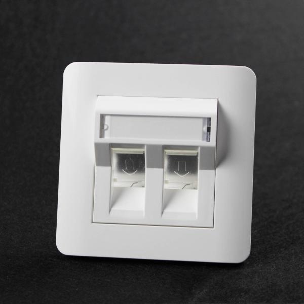 Buy cheap 1pc/Poly Bag RJ45 Cat 5e Network Cable Faceplate from wholesalers