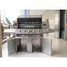 Buy cheap Full Stainless Garden Bbq Gas Grill BBQ machine with Trolley from wholesalers