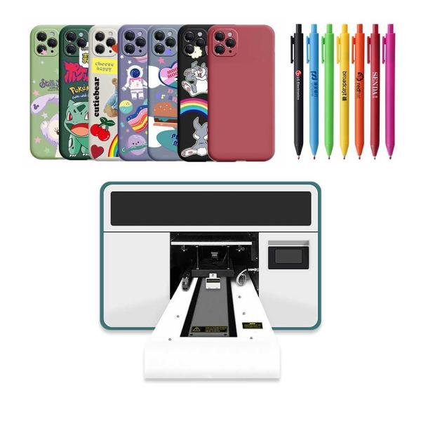 Buy cheap Leather A3 Size UV Hybrid Printer Uv Flatbed Inkjet Printers 3D Printing Machine from wholesalers