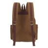 Buy cheap Large Travel Hiking Drawstring Canvas Leather Backpack Women'S Unisex from wholesalers