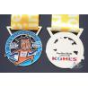 Buy cheap 5K Child Fun Run Marathon Bespoke Metal Award Medals And Ribbons Shiny Gold Plating from wholesalers