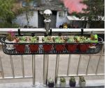 Outdoor Double Layer 4.41lb Metal Flower Stand