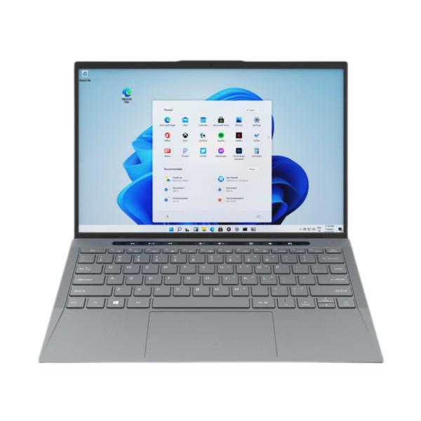 Buy cheap 14 inch Portable Laptop Computer TigerLakeU 1115G4 128GB SSD Windows 10 Metallic Grey from wholesalers
