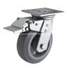 Buy cheap Heavy Duty TPE Caster 7026-56 6" 350kg Plate Caster with Brake in Grey from wholesalers