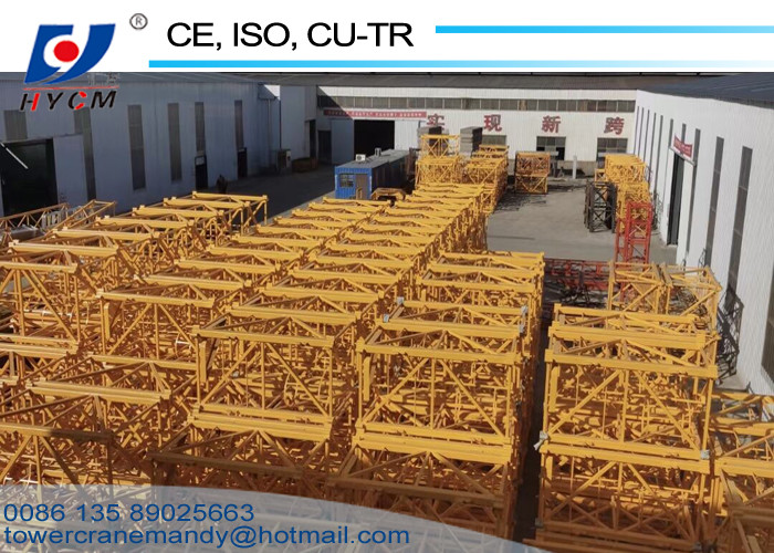 1250KN.m Fixed Jib Crane 50m Tower Crane Boom Length D5020 Luffing Jib Crane with Tower Crane Climbing Cage