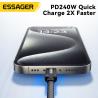 Buy cheap ES-X55 Series Magnetic Absorption Quick Charge Cable USB C To Type C Cable 100W 240W 1m from wholesalers