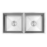 Buy cheap Modern Design Double Bowl / Double Basin Kitchen Sink Stainless Steel from wholesalers