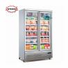 Buy cheap Hihg quality upright showcase glass door freezer for ice cream with led light from wholesalers