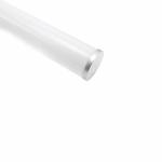 60mm PC Milky Cover Extrusion Suspended Led Aluminum Profile For Ceiling