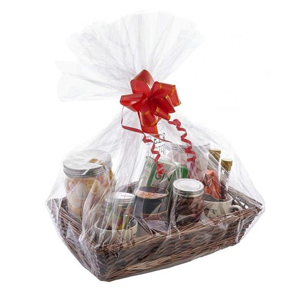 Buy cheap Recyclable Clear Cellophane Gift Basket Bags Moisture Proof For Fruit Shop from wholesalers