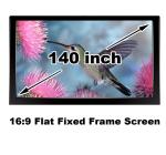 Buy cheap Clear Picture HD Projector Screen 140 Inch Flat Fixed Frame 3D Projection Screens 16:9 from wholesalers