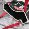 Buy cheap New Korean fashion personality school style contrast color canvas bag women's portable shoulder bag simple fashion bag from wholesalers