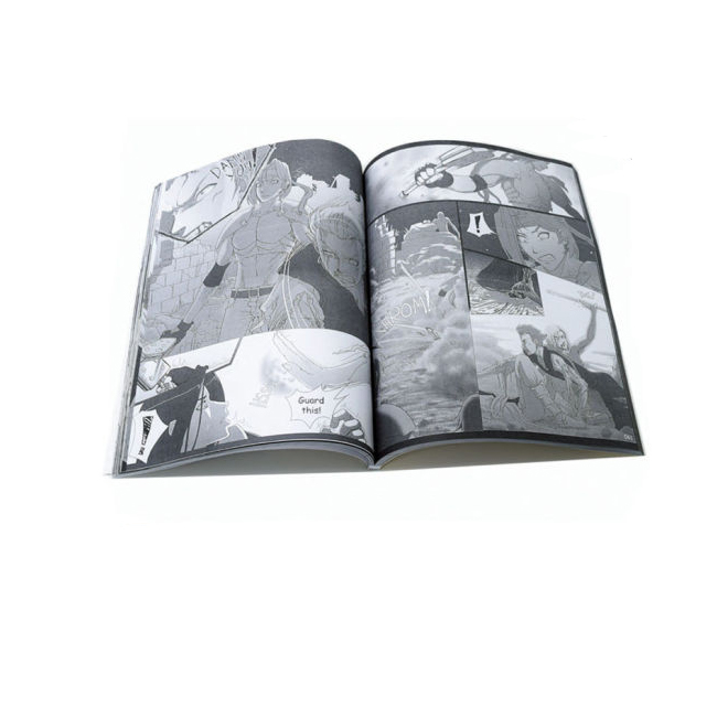 Manga Comic Colour Book Printing Custom Shapes Art Paper Cardboard