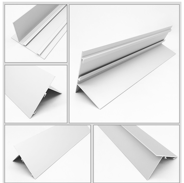 Mill Finish Balcony Aluminum Tile Trim Extrusion Profile With Weep Hole