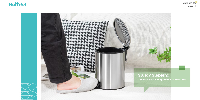 Kitchen Bedroom Home Household Pedal Bin Round Stainless Steel Trash Can with Thin Lid OEM/ODM 3L/5L/12L/20L/30L