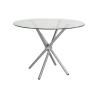 Buy cheap 8mm Tempered Glass Top Dining Table with Modern Furniture Frame in Customized Color from wholesalers