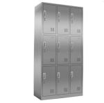 Stable Performance 9 Door Steel medicine display cabinet , Home Clothing Metal