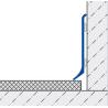 Buy cheap Self Adhesive Aluminum Skirting Profile 60mm Curved Metal Coved Skirting Board from wholesalers