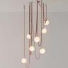 Buy cheap Minimalist Duplex Floor Wabi Sabi Style Designer Villa Belt Living Room Dining Room linear pendant lighting(WH-AP-560） from wholesalers