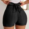 Buy cheap Quick Dry High Waist Yoga Sports Workout Shorts Bow Tie Textured Butt Lifting from wholesalers