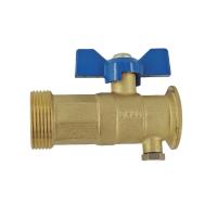 Buy cheap Threaded Brass Gas Valve CE Lpg Brass Valve With Butterfly Handle product