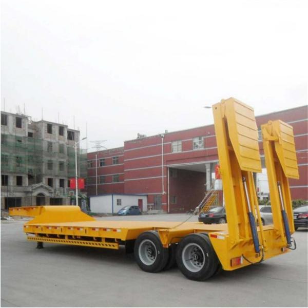 Buy cheap Customizable 2-Axis 40t Automatic Ramp Low Bed Trailer for Heavy Duty Transport from wholesalers