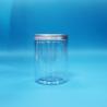 Buy cheap Candy Cookies Baby Food Transparent Sealable PET Plastic Round Jars Aluminium Lids from wholesalers