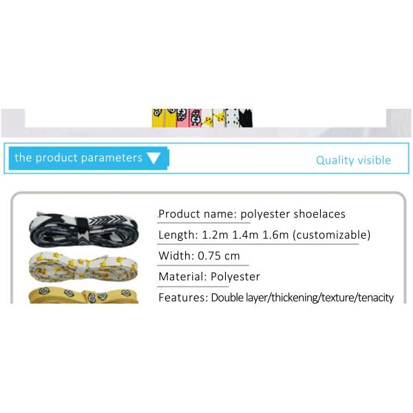 custom printed shoelace Power Item Piece Packaging Color Feature Hand charms flat shoelace Origin Type GUA Size Place