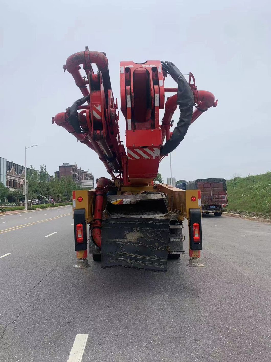 56m Heavy Equipment 2020 Concrete Boom Pump Concrete Mixer Machine