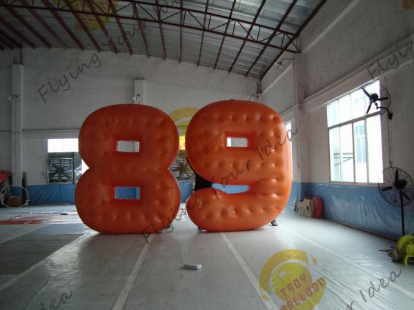 Buy cheap Cold Air Advertising Inflatable Product Replicas / Custom Made PVC Number Balloons from wholesalers