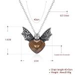 1.48ft 3.93g Sterling Silver Jewelry Sets 14K Gold Plated Bee Pendant Necklace