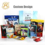 Candy OPP Snack Packaging Bags SGS Transparent Stand Up Pouches With Single Hole
