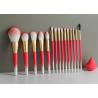 Buy cheap Vonira 15 Pieces Makeup Brushes Set Gold Ferrule Gradient White Pink Color from wholesalers