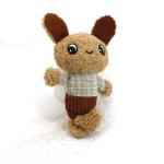 Cute Curly Cloth Doll Key Chain Pendant Curly Rabbit For Clothes 15cm×5cm