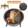 Buy cheap 26 inch fire pits for outdoor camping smokeless round wood burning 66*66*42 cm stocked from wholesalers