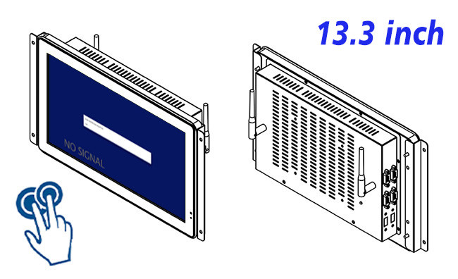 13.3-Inch Embedded Display for Energy Monitoring, Factory Automation, Public Information Terminals, and Security Control Systems