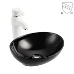 Oval Shaped Heat Resistance Table Top Wash Basin Price Easy To Clean And