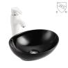 Buy cheap Creative White Ivory Color vessel oval Bathroom porcelain Sink Minimal wash Basin from wholesalers