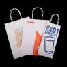 Buy cheap Custom CMYK 4 Color Offset Printing Luxury Kraft Paper Shopping Bag for Coffee Juice Drink from wholesalers