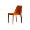 Buy cheap Rubber Feet Commercial Dining Chairs Metal Frame Saddle Leather from wholesalers