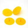 Buy cheap Round Shape Silicone Rubber Exhaust Valve Diaphragm Dia 24mm Shore A 50 Green Medical Valve from wholesalers