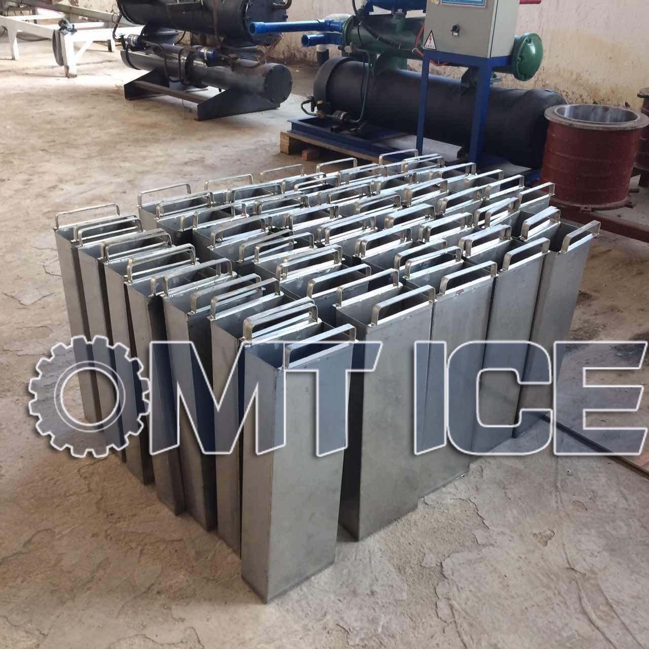 10Ton / 24hrs Galvanized Stainless Steel Ice Block Moulds Water Cooled