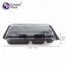 Buy cheap School Japanese Lunch Box Plastic 5 Compartment Food Containers Black Storage Boxes & Bins for Food Square Shape from wholesalers