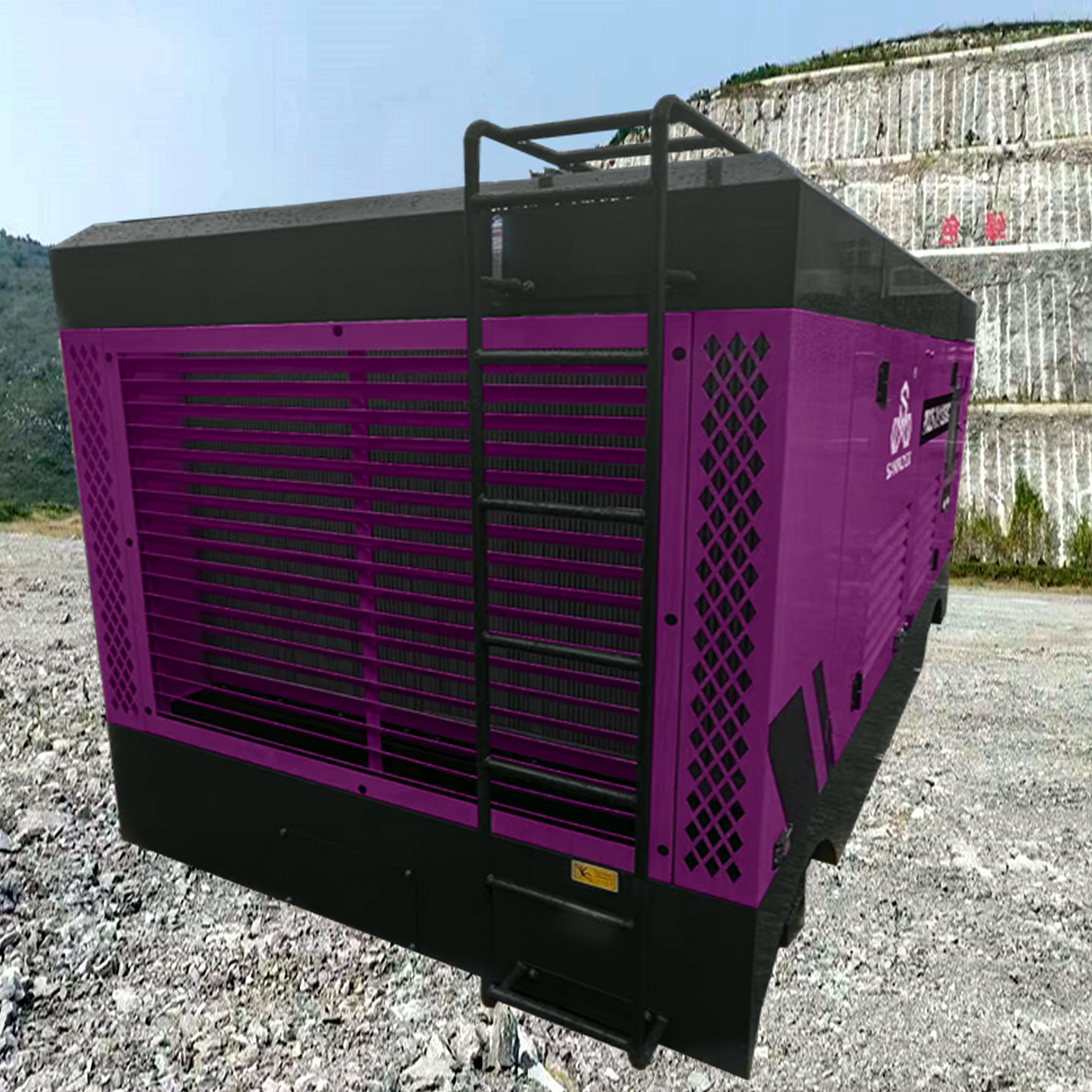 17bar Pressure 239kw Motor Power Diesel Air Compressor Machine For Heavy Duty Applications