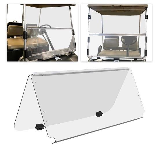 Buy cheap Acrylic Flip Folding Golf Cart Windshield Kit Tinted / Clear from wholesalers