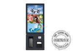 24 Inch Portrait Self-Service Ticket Kiosk Touch Screen Restaurant Ordering