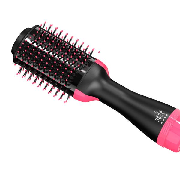 Buy cheap Pink And Black Nylon Paddle AC240V PTC Heater Hair Dryer Brush 3 In 1 from wholesalers