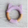 Buy cheap Purple Silicone Beech Wood BPS BPA Free Funny Teething Toys from wholesalers