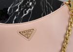 Pink Single Shoulder 25.5x15.5x4cm Underarm Chain Bag Big Capicity For Women